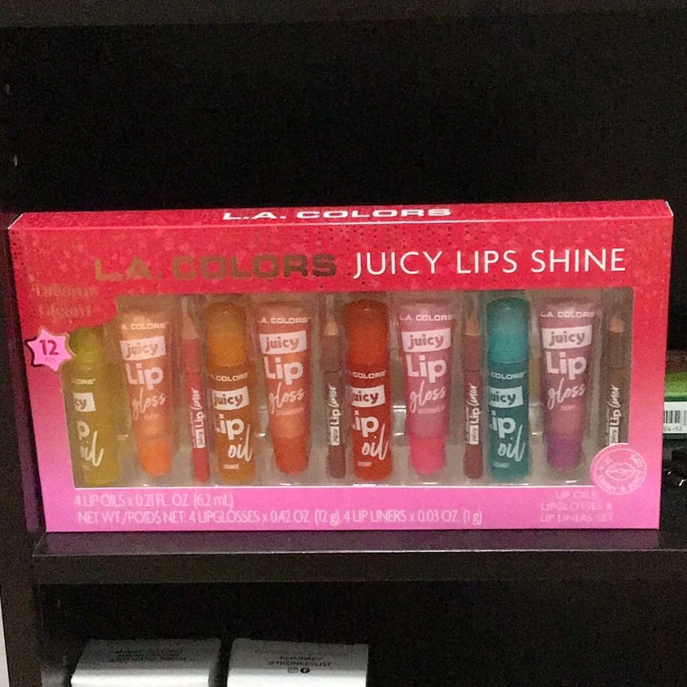 L.A. Colors Juicy Lips Shine Set